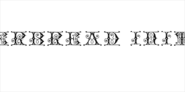 Gingerbread Initials Logo