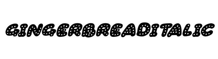 Gingerbread Italic Font