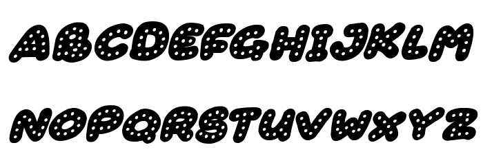 Gingerbread Italic Font LOWERCASE