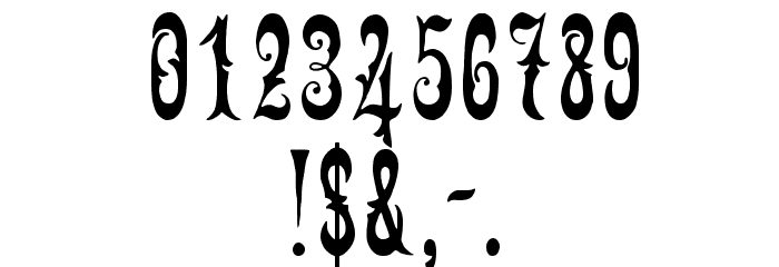 Gingerbread Victorian Font OTHER CHARS