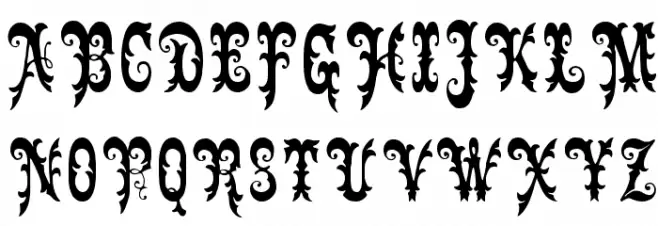 Gingerbread Victorian Schriftart Groß