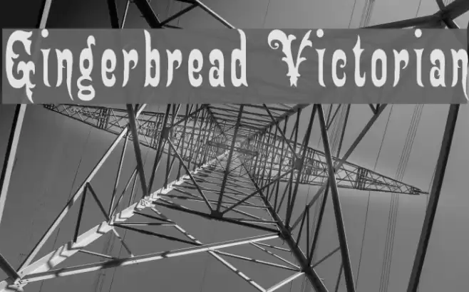 Gingerbread Victorian Font examples