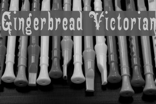 Gingerbread Victorian Font examples