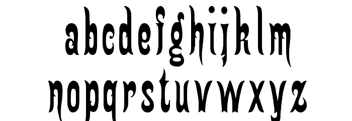 Gingerbread Victorian Font LOWERCASE