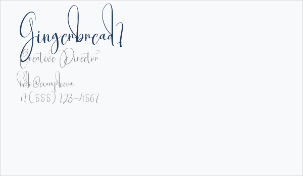 Gingerbread1 Business Card