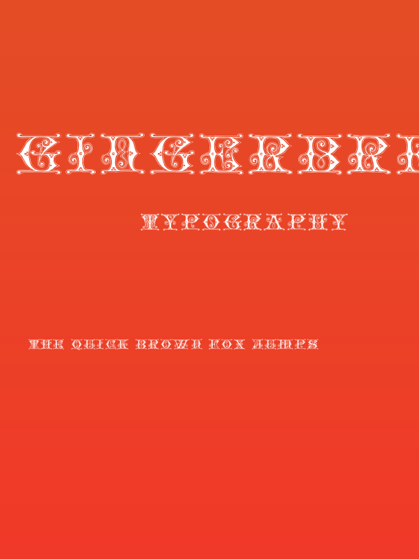 GingerbreadInitials Poster