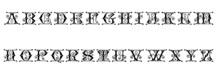GingerbreadInitials Fuentes MINÚSCULAS