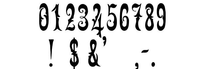 GingerbreadVictorian Font OTHER CHARS