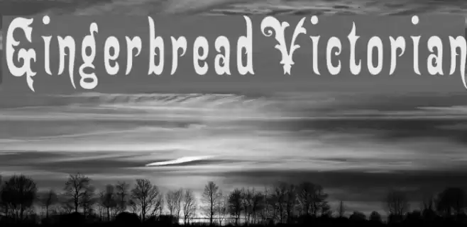 GingerbreadVictorian Font examples