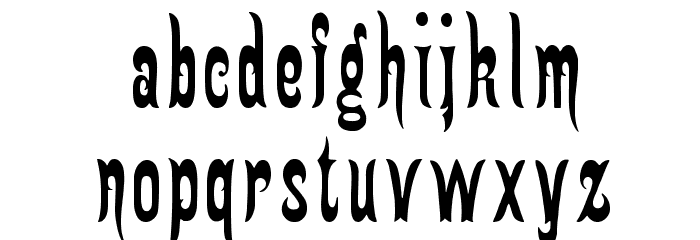 GingerbreadVictorian Font LOWERCASE