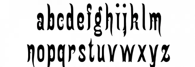 GingerbreadVictorian 字体 小写