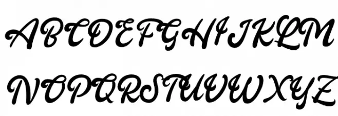 GingerlyDEMO 字体 大写
