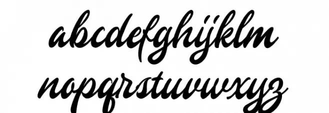 GingerlyDEMO Schriftart Kleinbuchstaben