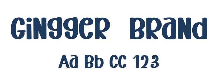 Gingger  Brand Font Preview