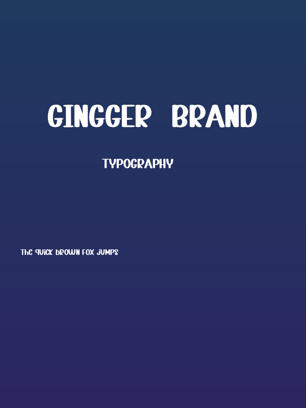 Gingger  Brand Poster