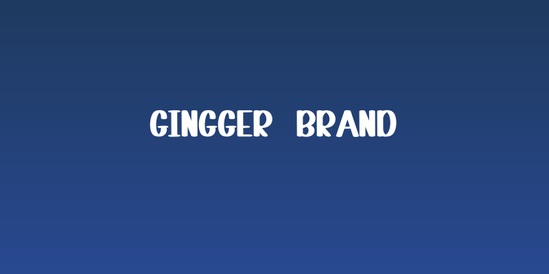 Gingger  Brand Social Header