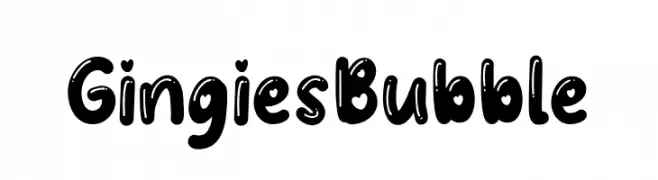 Gingies Bubble  नि: शुल्क फ़ॉन्ट्स डाउनलोड