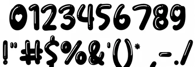 Gingies Bubble Polices AUTRES CHARS