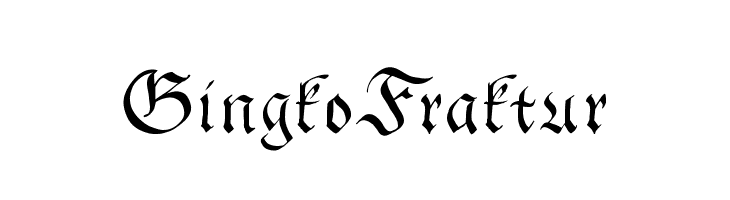GingkoFraktur  免费字体下载