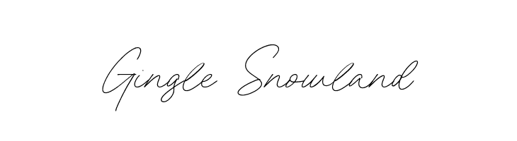 Gingle Snowland  フリーフォントのダウンロード