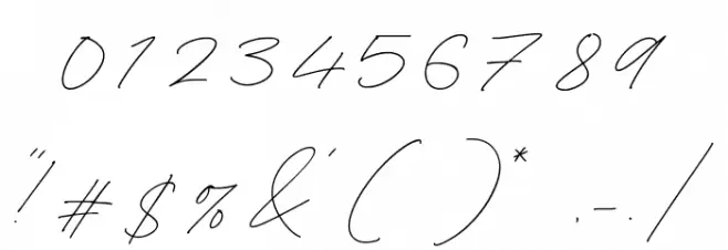 Gingle Snowland Font OTHER CHARS