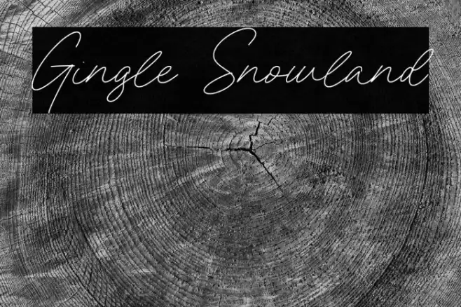 Gingle Snowland Font examples