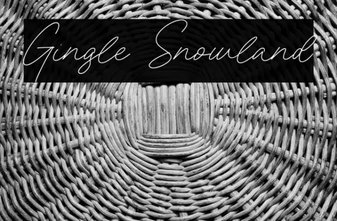 Gingle Snowland Font examples