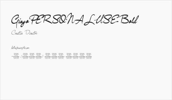 GingoPERSONALUSE-Bold Business Card