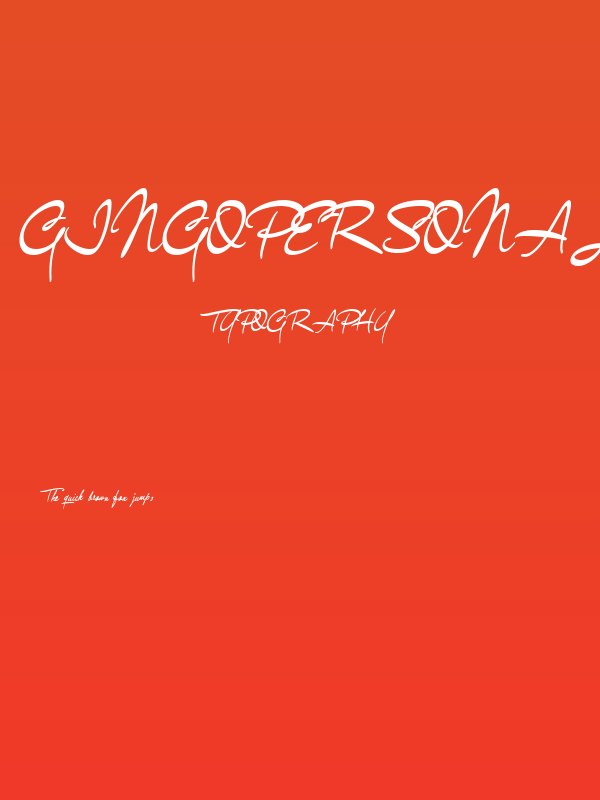 GingoPERSONALUSE-Bold Poster