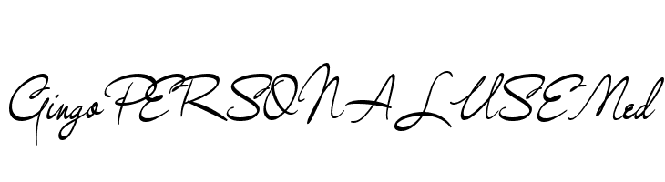GingoPERSONALUSEMed  font caratteri gratis