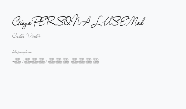 GingoPERSONALUSEMed Business Card