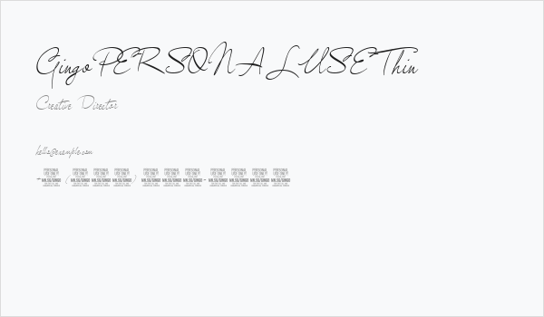 GingoPERSONALUSEThin Business Card