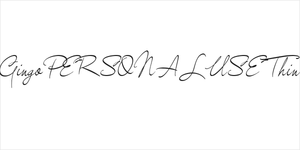 GingoPERSONALUSEThin Logo