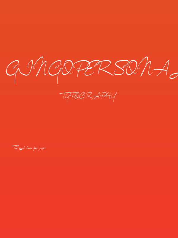 GingoPERSONALUSEThin Poster