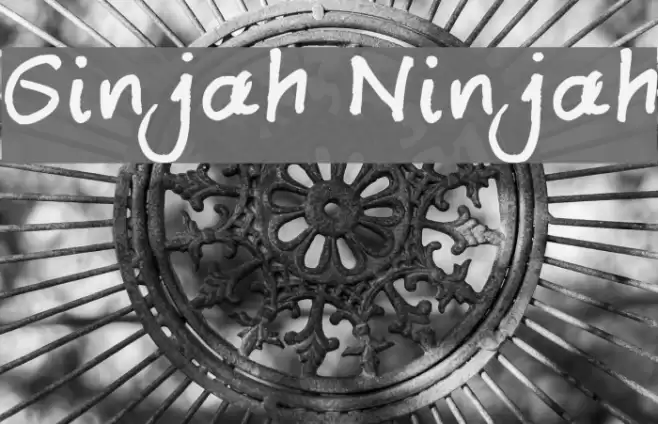 Ginjah Ninjah フォント examples