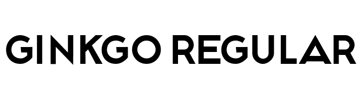 Ginkgo Regular  フリーフォントのダウンロード