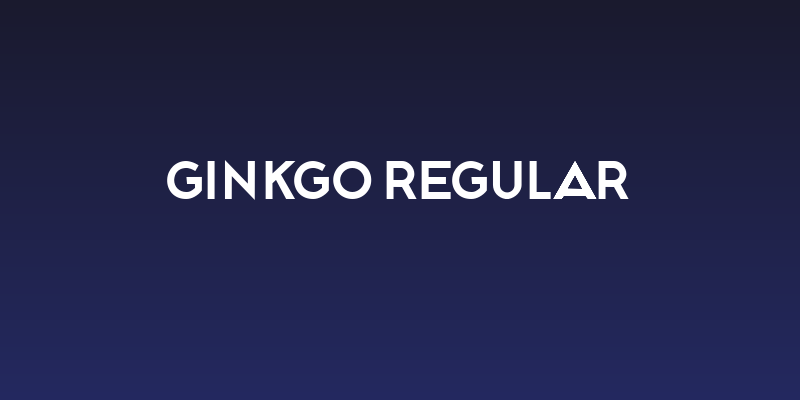 Ginkgo Regular Social Header