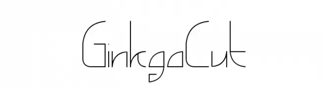 GinkgoCut  Fuentes Gratis Descargar