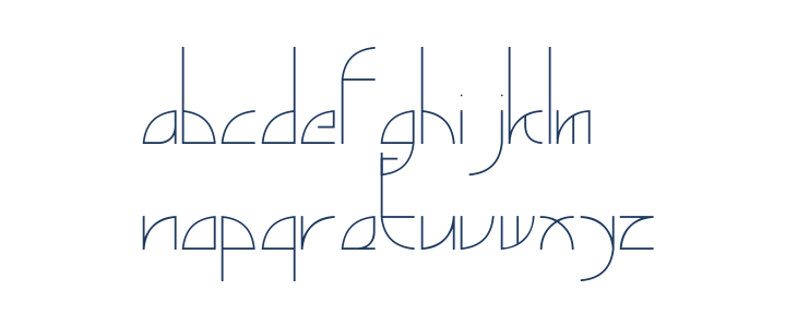 GinkgoCut Lowercase