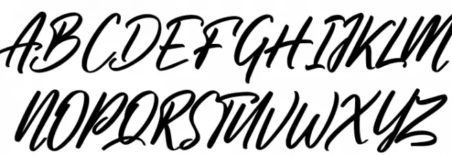 Ginloops Free Regular Schriftart Groß