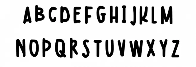 Ginny Regular フォント 大文字