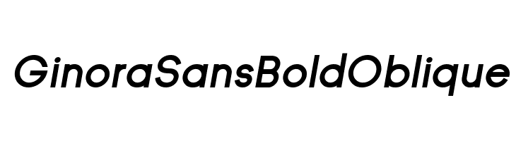 Ginora Sans Bold Oblique  Скачать бесплатные шрифты