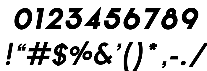 Ginora Sans Bold Oblique Font OTHER CHARS