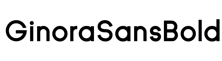Ginora Sans Bold  Скачать бесплатные шрифты