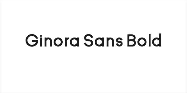 Ginora Sans Bold Logo