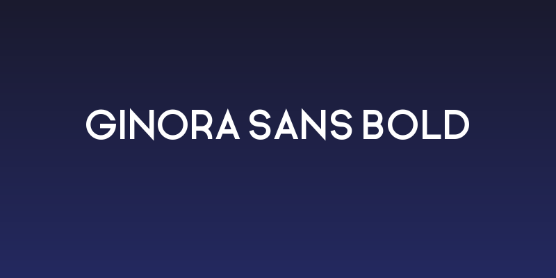 Ginora Sans Bold Social Header