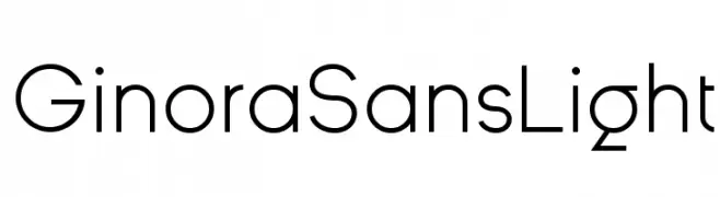 Ginora Sans Light  Frei Schriftart Herunterladen