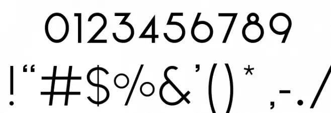 Ginora Sans Light Font OTHER CHARS