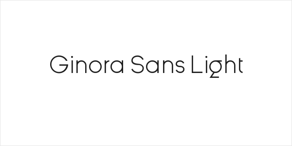 Ginora Sans Light Logo