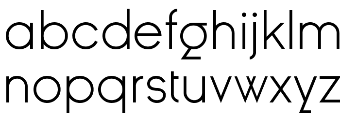 Ginora Sans Light Font LOWERCASE